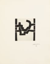 Eduardo Chillida, Spanish 1924-2002, Adoracion III, 1977; etching on Auvergne wove, signed in p...