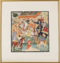To Be Sold With No Reserve A group of six reproduction prints of early Mughal paintings, from th...