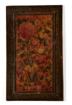 To Be Sold With No Reserve A Qajar lacquered papier mache mirror case, Persia, 19th century, of ...