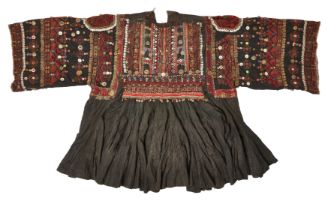 To Be Sold With No Reserve Two knee length dresses (jumlos), Northwest Pakistan or Afghanistan,...