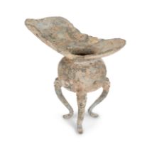A Chinese bronze archaistic ritual vessel, jue 20th century Cast in the shape of an archaic rit...