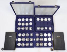 MDM Crown Collections Ltd. Official Silver Commemorative Coin Collection: Ships and Explorers, 44...