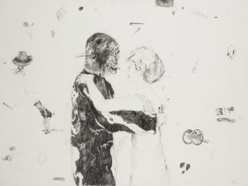 John Copeland,  American b.1976 -  Come to Flavour Country, 2010;  graphite and pencil on paper...