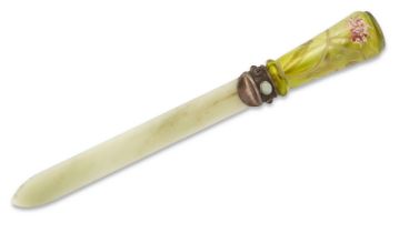 Art Nouveau  Letter opener with Cartier mount and handle by Pallme-König, early 20th century  Ja...