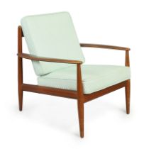 Grete Jalk (1920-2006) for France & Son  Model '118' Lounge chair, circa 1960  Teak, fabric upho...