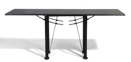 Jean-Michel Wilmotte (b.1948)  'Washington' console table, circa 1983  Lacquered steel, granite ...