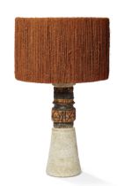 Alan Wallwork (b.1931)  Studio pottery floor lamp, 1964  Stoneware  Incised to base 'W 64'  57cm...