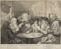 John Keyse Sherwin,  British 1751-1790-  Smithfield Sharpers or the Countrymen Defrauded, after ...