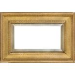 A Pair of Gilded Oak and Composition Watts Frames,  early 20th century-   with silvered wedge sli...