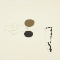 Victor Pasmore CH CBE, British 1908-1998, Linear Development II, 1970; etching in colours on wo...