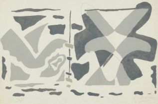 Georges Braque, French 1882-1963, Fenêtre II: Oiseaux Gris (from Si Je Mourais Là-Bas), 1962;  ...