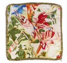 James Rosenquist, American 1933-2017,  Limited Edition Vintage Louis Vuitton Silk Scarf, 1987;  ...