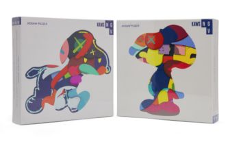 KAWS, American b.1974- Stay Steady Jigsaw, 2019; No One's Home Puzzle, 2019;  two 1000 piece ji...