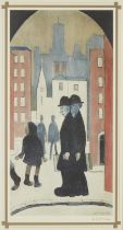 Laurence Stephen Lowry RBA RA, British 1887-1976, Two Brothers; lithograph in colours on paper,...