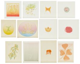 Bernard Childs,  American 1910-1985, A collection of twelve colour etchings, 1967-1983; 12 colo...