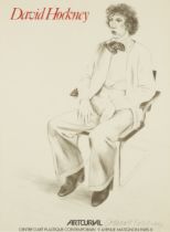David Hockney OM CH RA, British b. 1937-  Artcurial Exhibition Poster, 1973; offset lithographi...