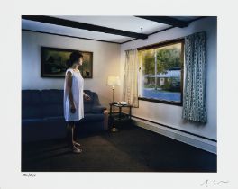 Gregory Crewdson,  American b. 1962- Untitled (Circle on Window), from the Twilight series, 2023...