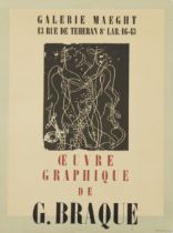 After Georges Braque, French 1882-1963,  Oeuvre Graphique de G. Braque, Galerie Maeght, 1947; l...