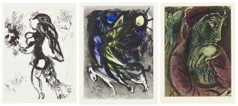 Marc Chagall, French/Russian 1887-1985, Job Désespéré (from Dessins pour la Bible), 1960; The Of...