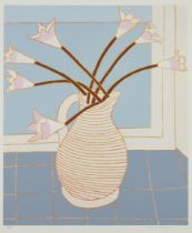 Bryan Pearce, British 1929-2007, Belladonna Lilies, 1979; screenprint in colours on wove, signe...