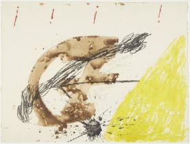Antoni Tàpies, Spanish 1923-2012, Untitled (La Cometa), 1972; etching with aquatint on wove, si...