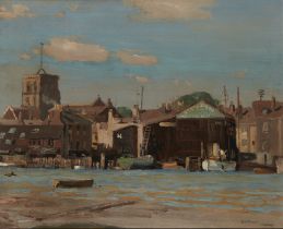 Albert Ernst Bottomley,  British 1873-1950 -  Shoreham;  oil on canvas, signed and titled lower...