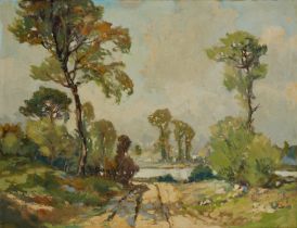 Francesco Pablo de Besperato,  Czech 1900-1963 -  Landscape;  oil on board, 38 x 49.5 cm (ARR) ...