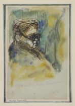 Feliks Topolski RA, Polish/British 1907-1989 -   The Right Hon. Herbert Morrison MP;  pen and w...