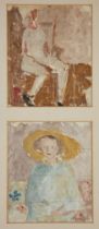 Alfred Horace Gerrard,  British 1899-1998 -  Figure studies and Portrait study, 1937;  two oil ...