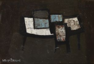 Arthur Prichard,  Welsh 1927-1993 -  Abstract composition;  oil on board, signed lower left 'Ar...