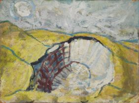 Katharine Leigh-Pemberton (Kaff Gerrard), British 1894-1970 -  Chalk Pit;  oil on board, 30.1 x...