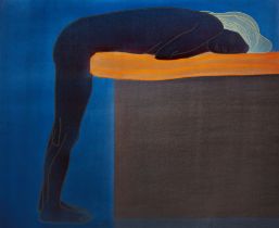Derrick Greaves,  British 1927-2022 -  The Model Resting, 1974-5;  acrylic on canvas, signed, t...