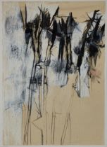 Maxwell Doig,  British b.1966 -  Thistles, 1991; pastel, pen, ink, and conte on paper, signed a...