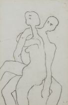 Roger Hilton CBE,  British 1911-1975 -  Untitled; pencil on paper, 20.7 x 13.5 cm ( ARR) Prove...