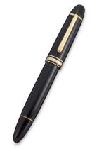 Montblanc. A 'Meisterstuck' fountain pen, with black barrel and cap the band signed Montblanc Mei...