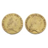 Two George III spade guineas, dated 1787 & 1788 (2)