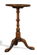 An English yew kettle stand by Charles Tozer, of George II style, first quarter 20th century, the...