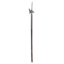 A halberd, Augsburg or Austrian, 16th century, with tapering central diamond section spike above ...