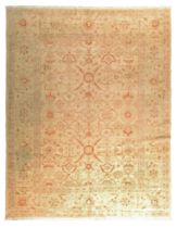 A Zeigler design carpet, last quarter 20th century, with terracotta floral design on an ivory gro...
