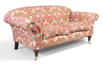 A modern sofa from the Sofa Workshop, with William Morris style "Strawberry Thief" upholstery, on...