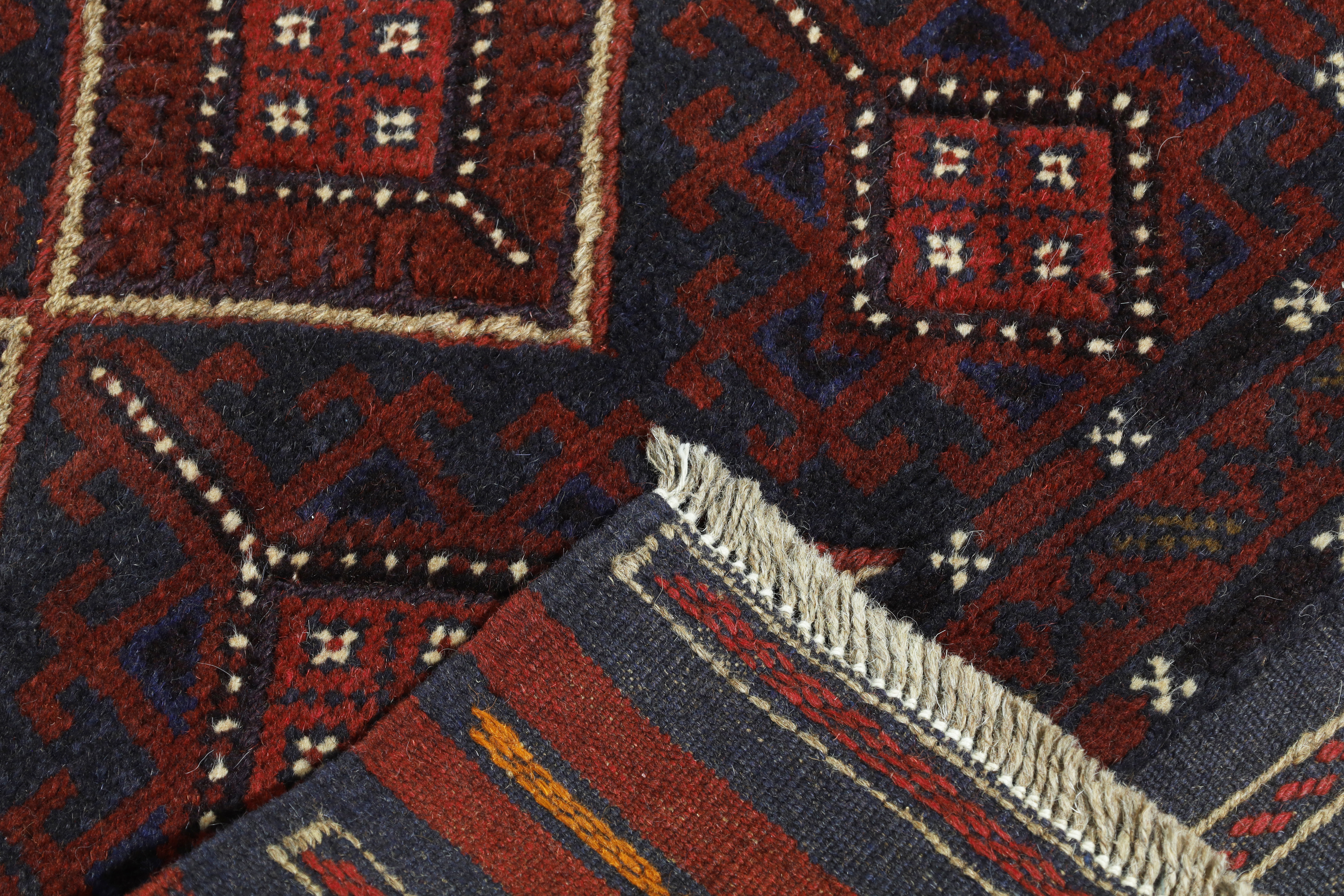 An Afghan Mushwani runner, third quarter 20th century, the central field with geometric diamond m... - Image 4 of 4