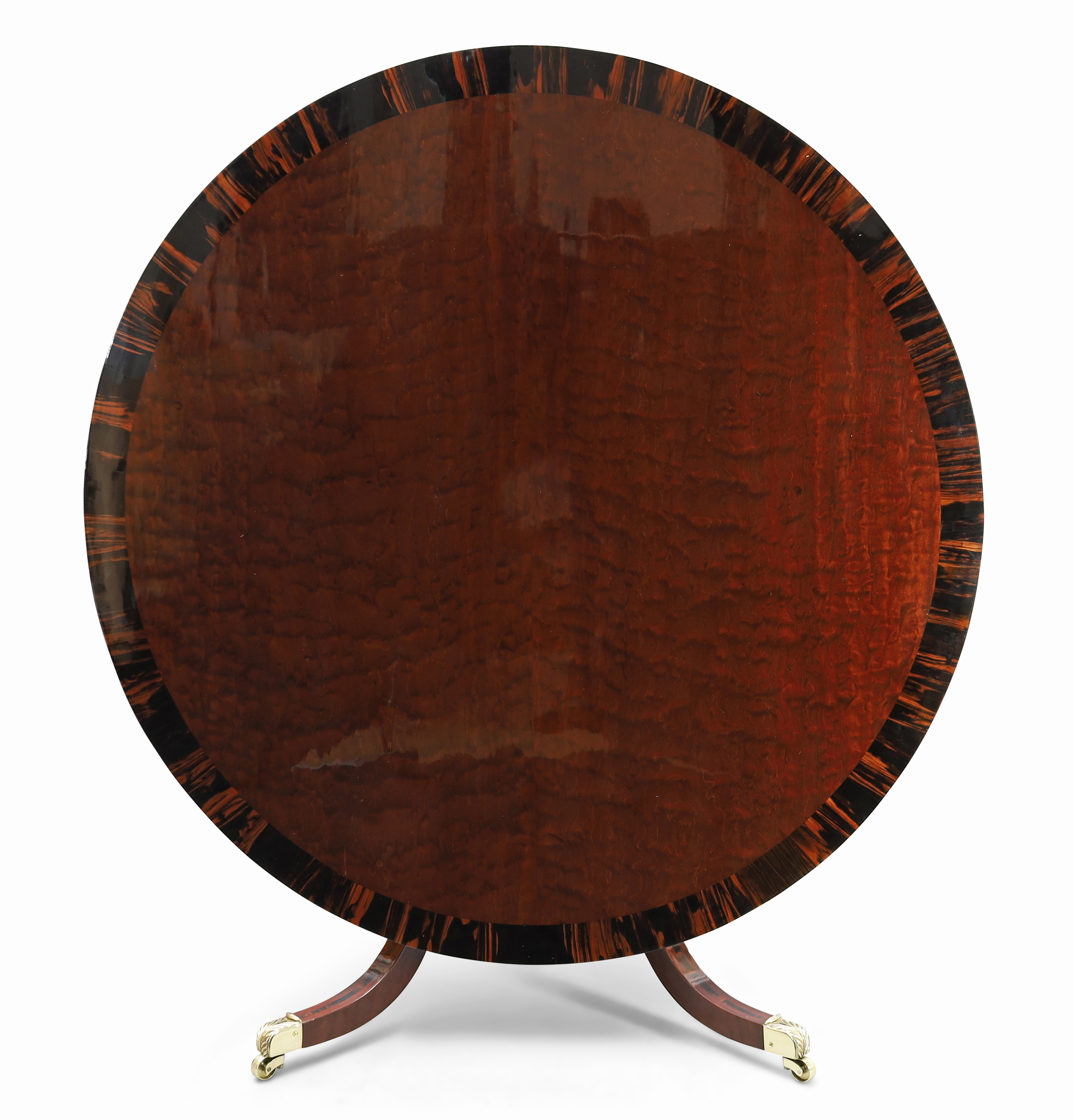 A Regency mahogany and coromandel crossbanded breakfast table, first quarter 19th century, the ci... - Image 2 of 2