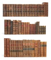 French History: A collection of leather bound books, 18th - 19th centuries, comprising:  Les Vie...