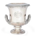 A 19th century Old Sheffield plate wine cooler.  Padley, Parkin & Co.  Sheffield, c.1850.  Of ...