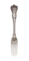 A William IV private-die Adelaide pattern (Queen Adelaide) table fork.  Mary Chawner,  London, ...