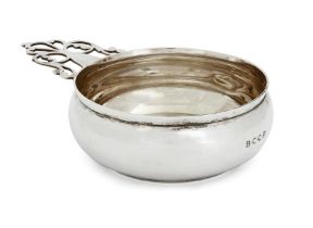 An American silver porringer.  Tiffany & Co.,  New York, 1904-1947.  Designed as a reproductio...