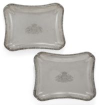 A pair of George III silver dishes.  John Parker I & Edward Wakelin,  London, 1769.  Of shaped...