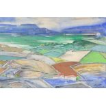 Bassett Wilson,  British 1888-1972 -  Landscape;  mixed media on paper, signed lower right 'Bas...