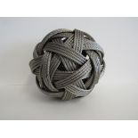 Dail Behennah,  British b. 1953 -  Woven ball;  steel wire, H16 x W16 x D16 cm (ARR) Provenanc...
