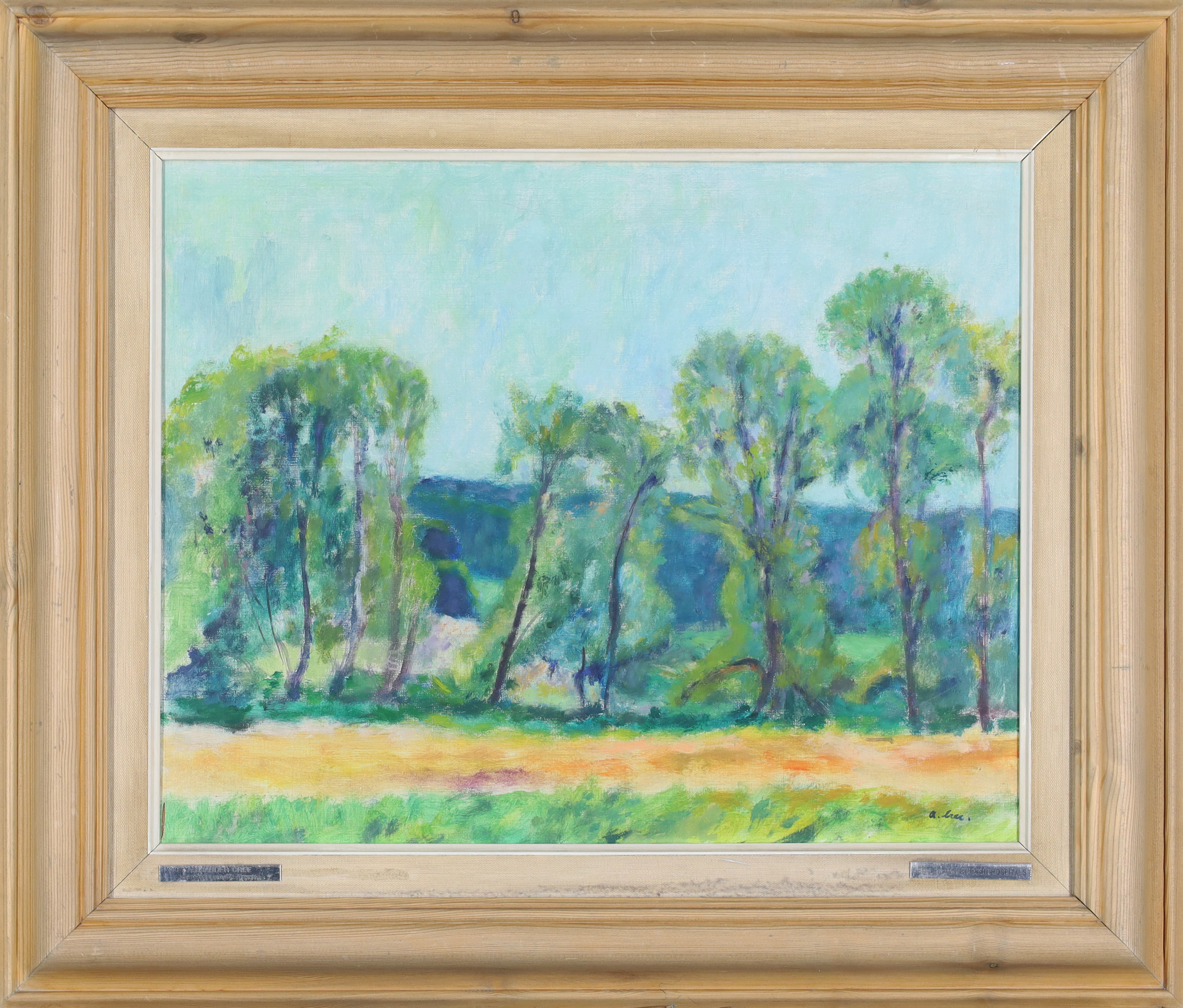 Alexander Cree,  British 1929-2014 -  Landscape with Trees;  oil on canvas, signed lower right ... - Image 2 of 3